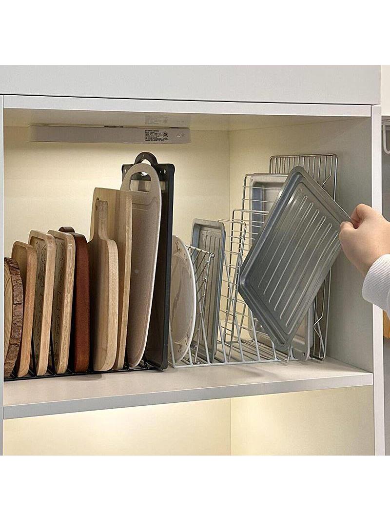 Kitchen Storage Rack Iron Art  - Kitchen Baking Pan Organizer ulasan dan harga