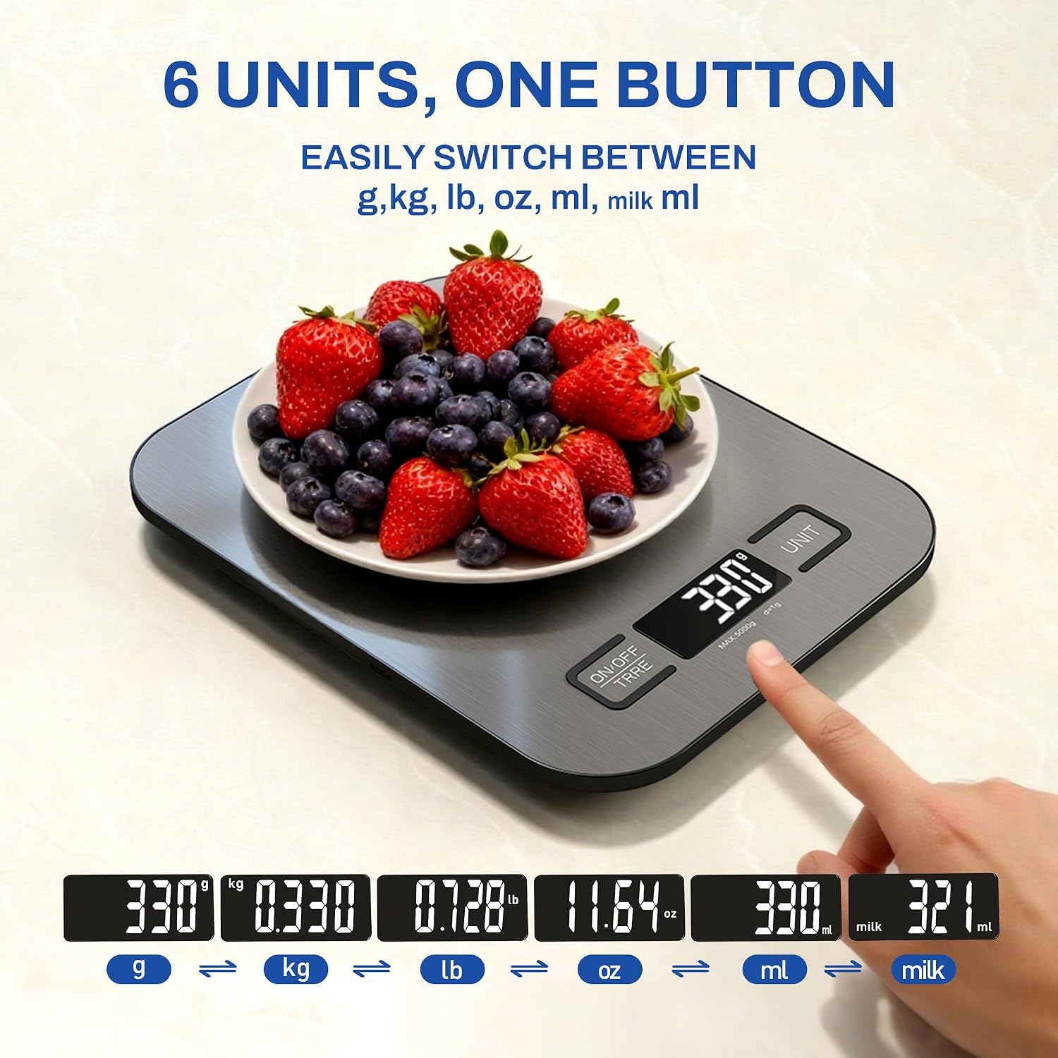 Digital Kitchen Scale 5kg/1g,  - Kitchen Baking Cooking ulasan dan harga