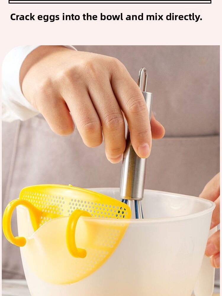 Kitchen Egg Liquid Filter Bowl - Kitchen Baking Mixer ulasan dan harga